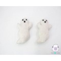 10x5cm Stitched White Halloween Felt Ghost