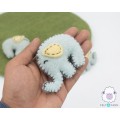 Stitched Felt Light Gray Elephant