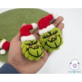 Handmade Christmas Felt Grinch Hat
