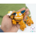 5cm Felt Monster Keyring