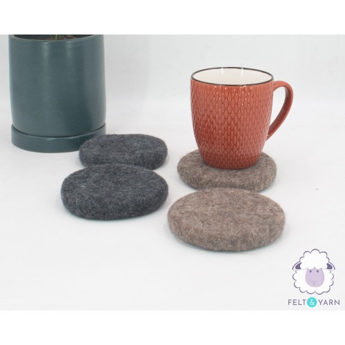 10cm Natural Colored Sheet Coaster