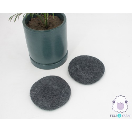 10cm Solid Color Felt Sheet Coaster