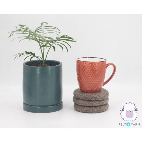 10cm Natural Colored Sheet Coaster