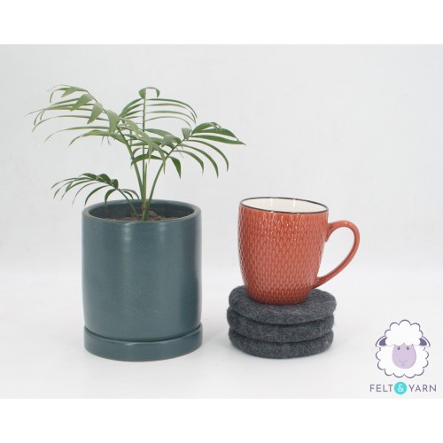 10cm Solid Color Felt Sheet Coaster