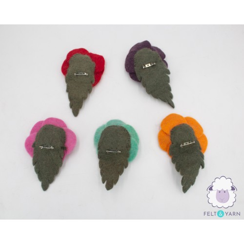 9cm Felt Flower Brooch