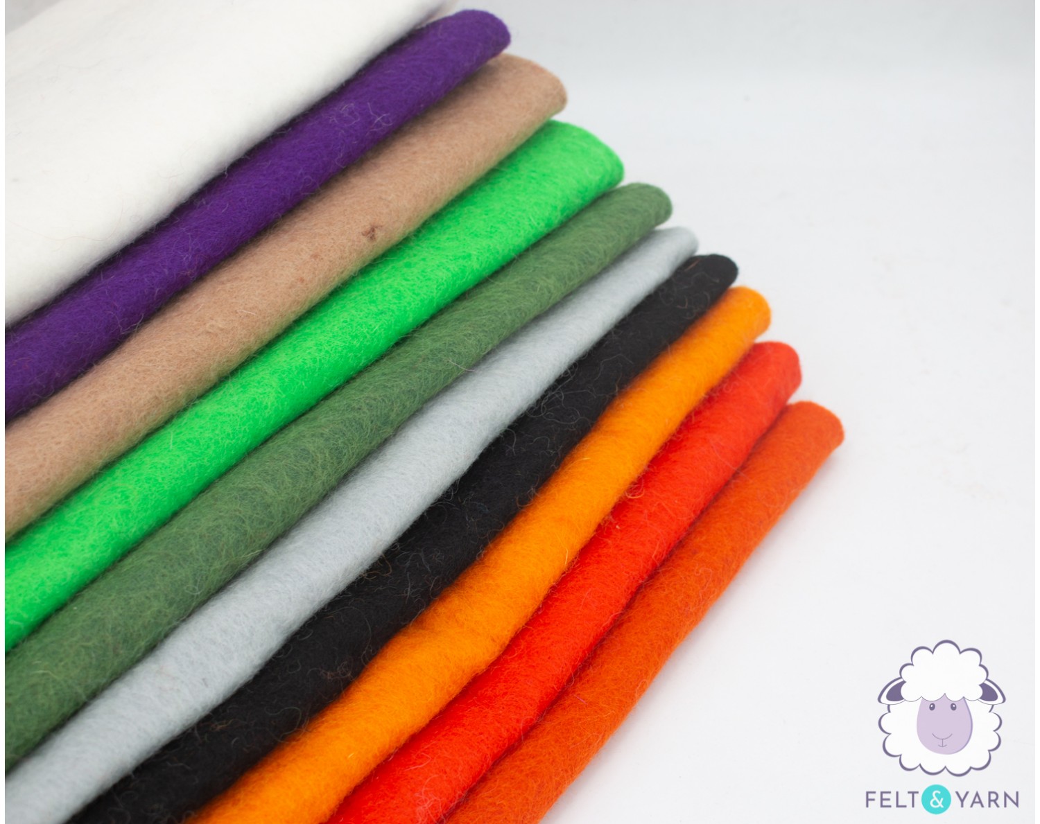 9x12 inch Halloween Theme Felt Sheets [ DIY Material ] - Felt & Yarn