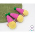 Handmade Felt Elf Head Ornament