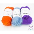 Wool Roving for Needle Felting & Wet Felting 40 Gram Roll Available in 100  Colors 