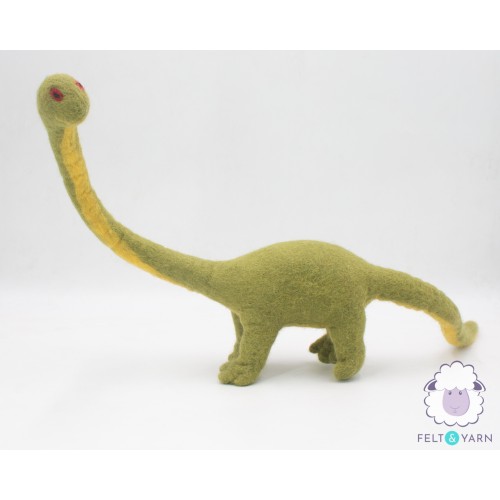 37x32cm Wool Felt Big Green Dinosaur
