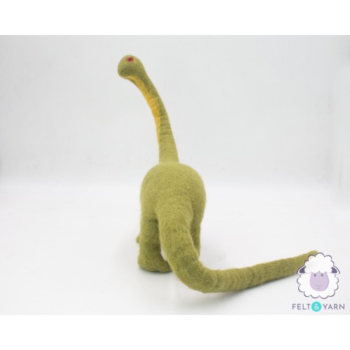 37x32cm Wool Felt Big Green Dinosaur