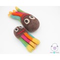 17 cm and 30 cm Felt Octopus Dog Toy