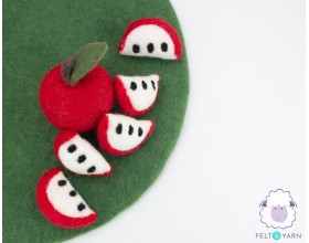 6cm Felt Apple Slice