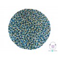 Lime and Mint Color Felt Rug for Home & Office - Felt & Yarn Lime and Mint Color Felt Rug for Home & Office - Felt & Yarn