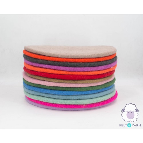 Plain Color Wool Felt Seat Pads