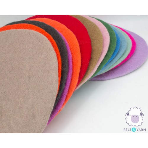 Plain Color Wool Felt Seat Pads