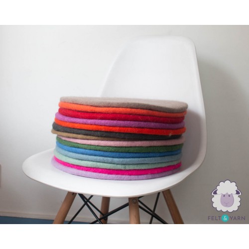 Plain Color Wool Felt Seat Pads
