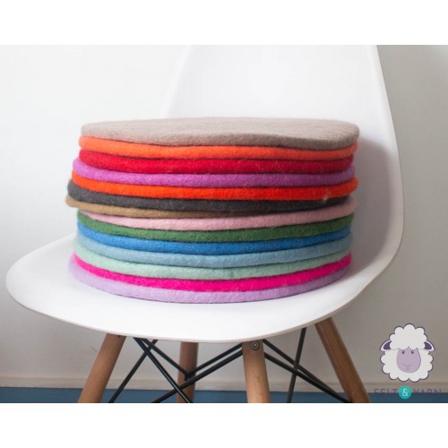 Plain Color Wool Felt Seat Pads