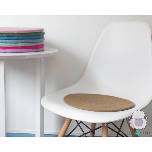 Plain Color Wool Felt Seat Pads