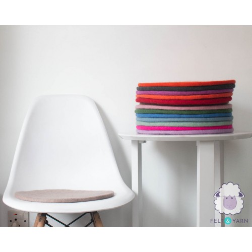 Plain Color Wool Felt Seat Pads