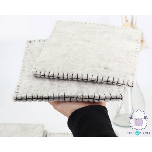 Natural Colored Felt Seat Pad