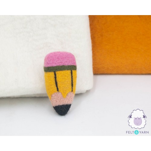 9x4cm Needle Felted Pencil