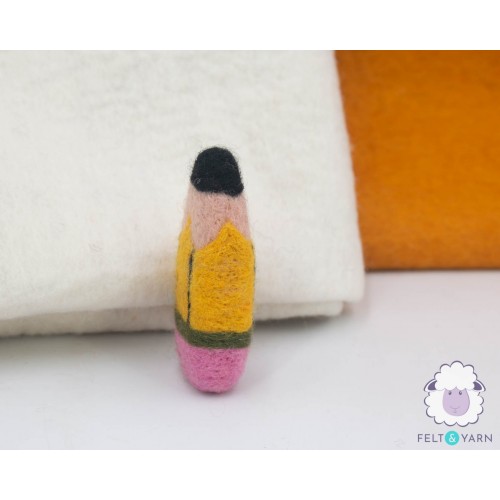 9x4cm Needle Felted Pencil