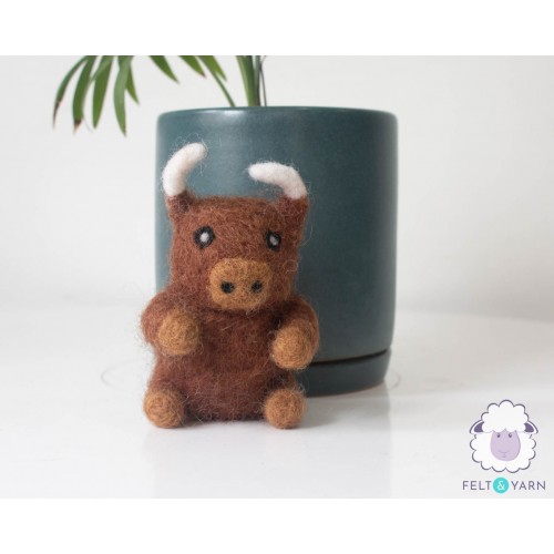 8cm Cute Felt Bull