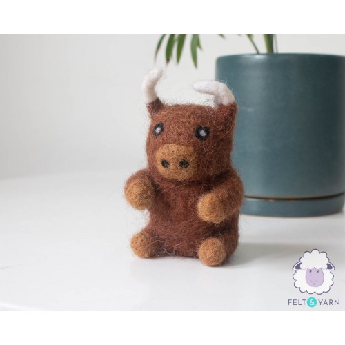 8cm Cute Felt Bull
