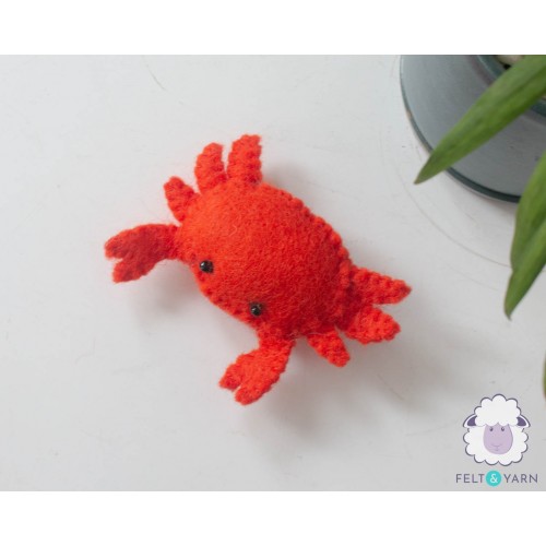 8cm Felt Crab