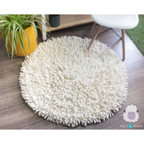 Fluffy White Shag Rug