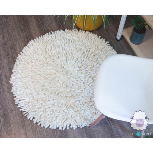 Fluffy White Shag Rug