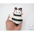 Stitched Felt Halloween Bees - Felt and Yarn Stitched Felt Halloween Bees - Felt and Yarn