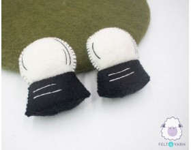 Felt Crystal Ball - Felt and Yarn