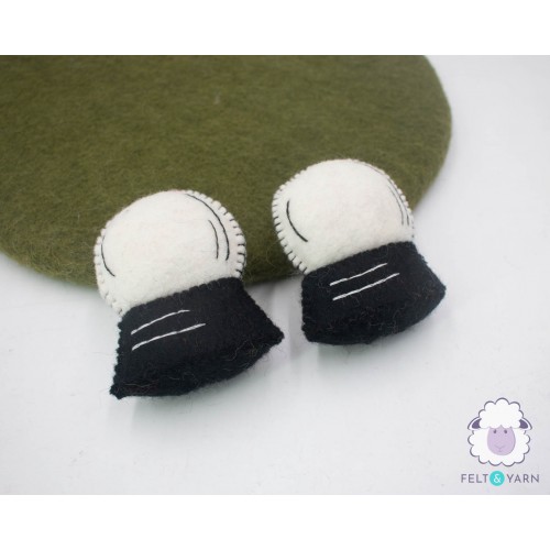8cm Stitched Wool Felt Crystal Ball