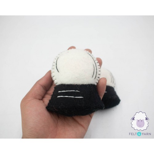 8cm Stitched Wool Felt Crystal Ball