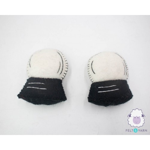 8cm Stitched Wool Felt Crystal Ball