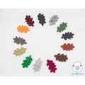 7cm Felt Oak Leaves