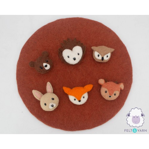 Handcrafted Felt Woodland Animals Set