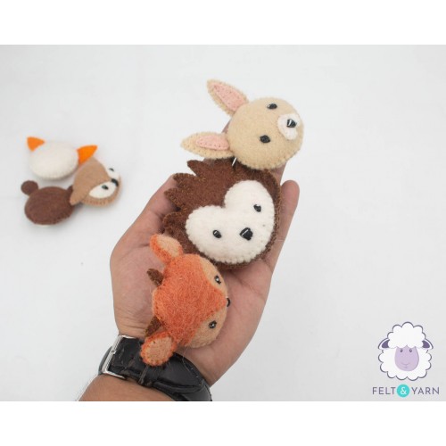 Handcrafted Felt Woodland Animals Set