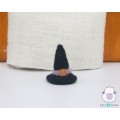 6.5cm Wool Felt Black Witch Hat