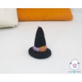 6.5cm Wool Felt Black Witch Hat
