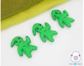 Felt Green Oogie Boogie Ghost