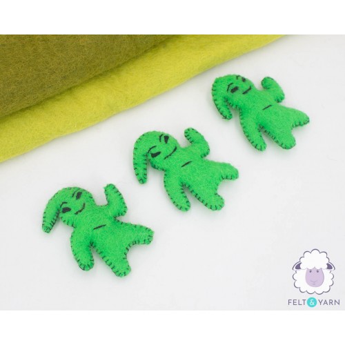 Felt Green Oogie Boogie Ghost