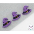 6.5cm Felted Purple Witch Hat
