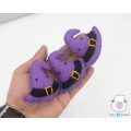 6.5cm Felted Purple Witch Hat