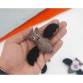 5cm Stitched Wool Felt Bat