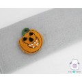 10cm Stitched Scary Felted Pumpkin