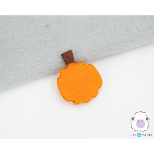 11cm Cute Stitch Felt Pumpkin Face