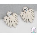 11x9cm Felt Halloween Spider Ghost Ornament