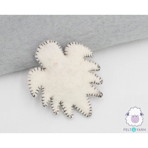 11x9cm Felt Halloween Spider Ghost Ornament